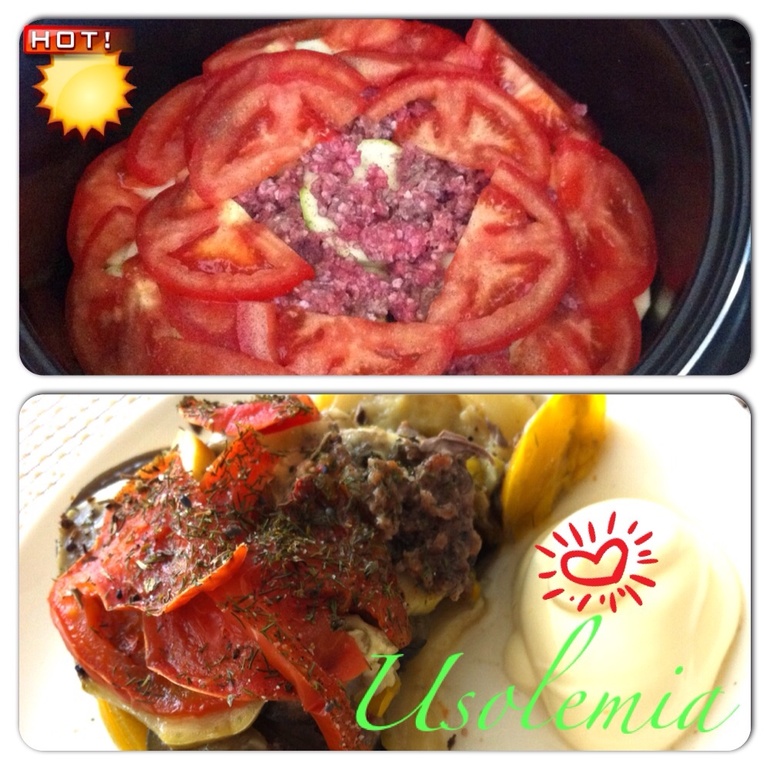 Рататуй с мясным фаршем