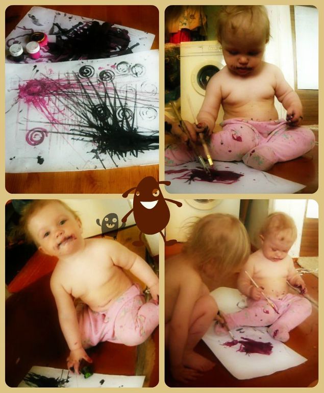 Первые совместные штришки!