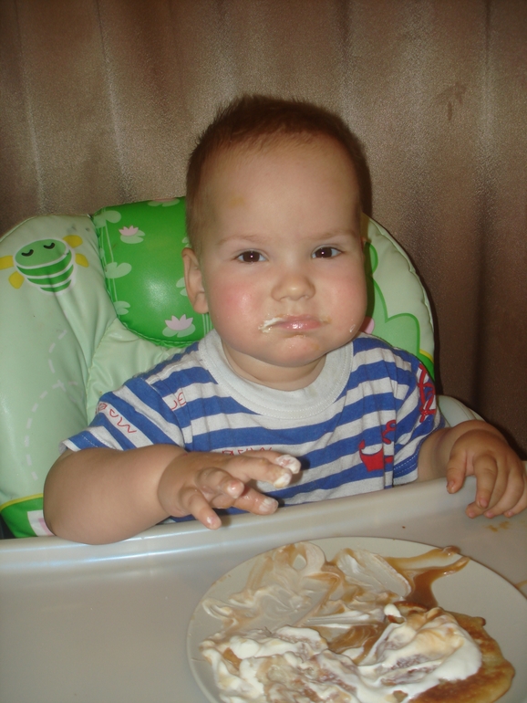 Готовим с детьми. Банановые оладьи.