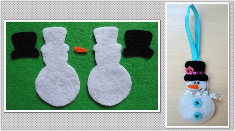 Моя новогодняя елочка из фетра.