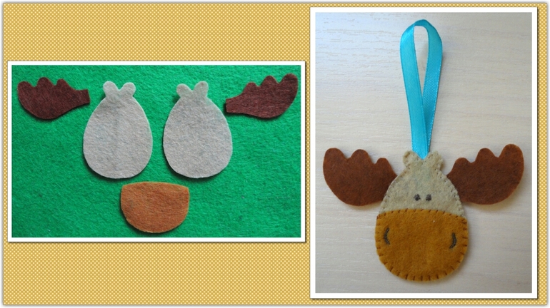 Моя новогодняя елочка из фетра.