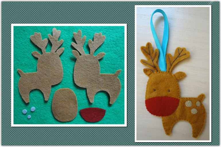 Моя новогодняя елочка из фетра.