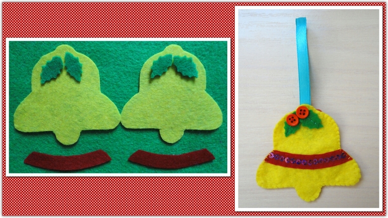 Моя новогодняя елочка из фетра.