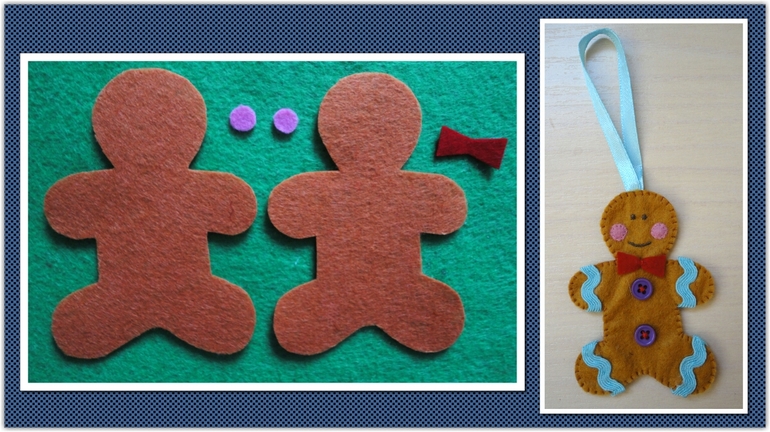 Моя новогодняя елочка из фетра.