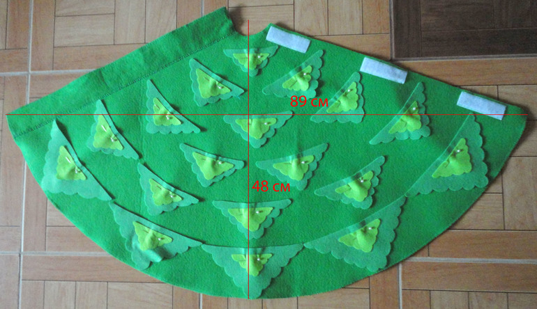 Моя новогодняя елочка из фетра.