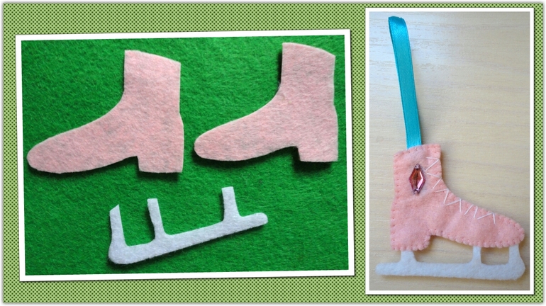 Моя новогодняя елочка из фетра.