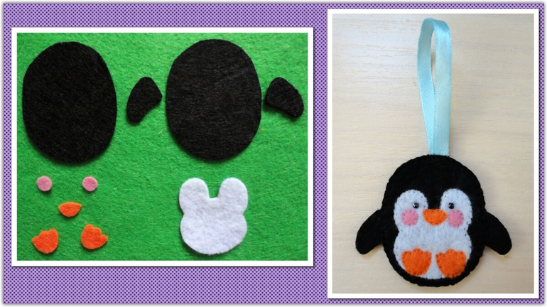 Моя новогодняя елочка из фетра.