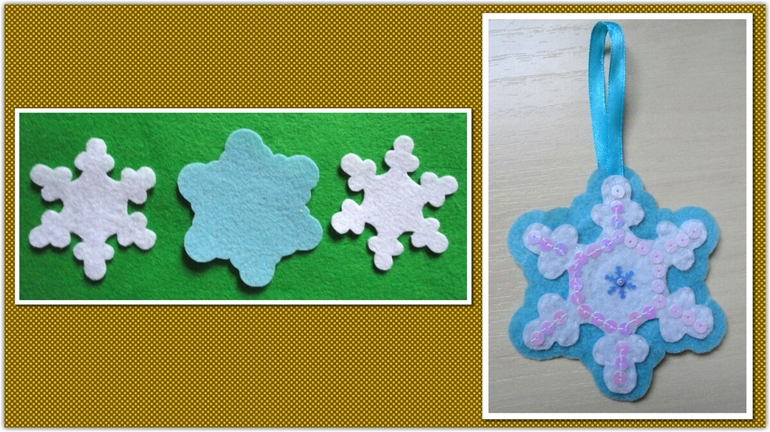 Моя новогодняя елочка из фетра.