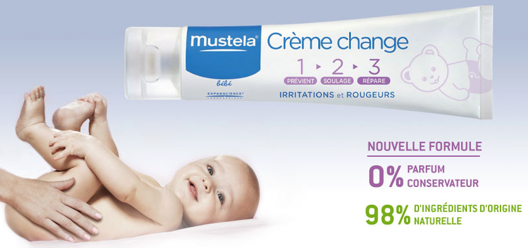 Новинка у Mustela! Крем под подгузник, в новом формате!