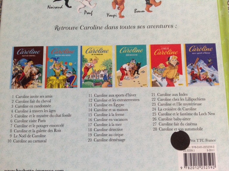 Серия книг про Каролин и ее питомцев- из Франции