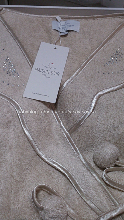 Халаты из тонкой махры-бамбук, вафля от франц. марки *M*a*i*s*o*n D*o*r *