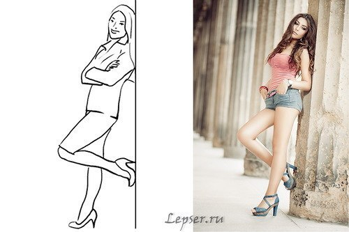 Удачные позы для ФОТО)))))))))))