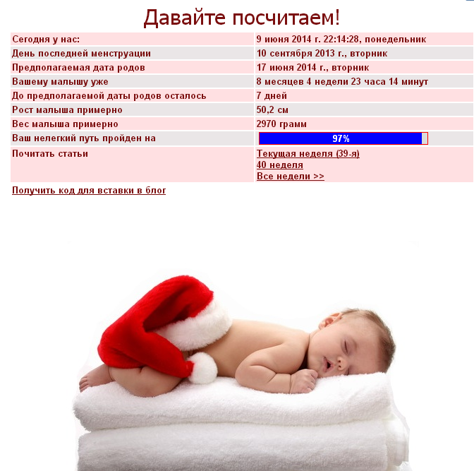 Девятимесячный отчет!!!!!!!!!!!!