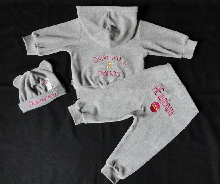 Детская одежда с надписями