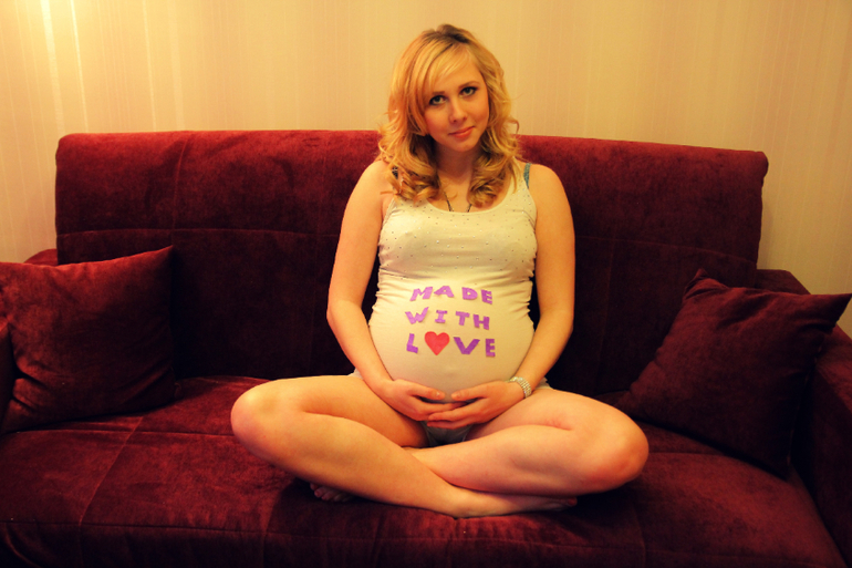 В ожидании ЧУДА или дом. фотосессия на 39-ой неделе