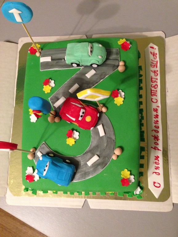 Тортик с тачками