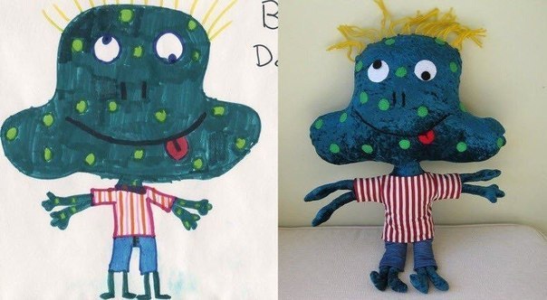 Игрушки по рисункам детей