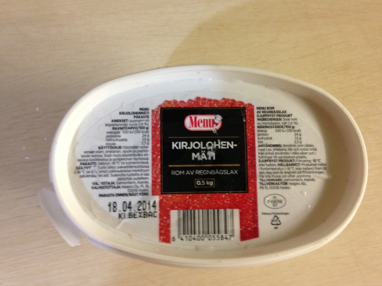 Икра дикой форели 500 гр из Финляндии