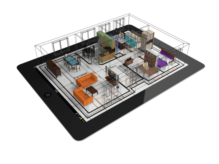Дизайн интерьера онлайн) 250 руб м2)