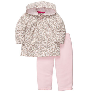 Carters флисовый комплект пуловер+брюки «Леопард»