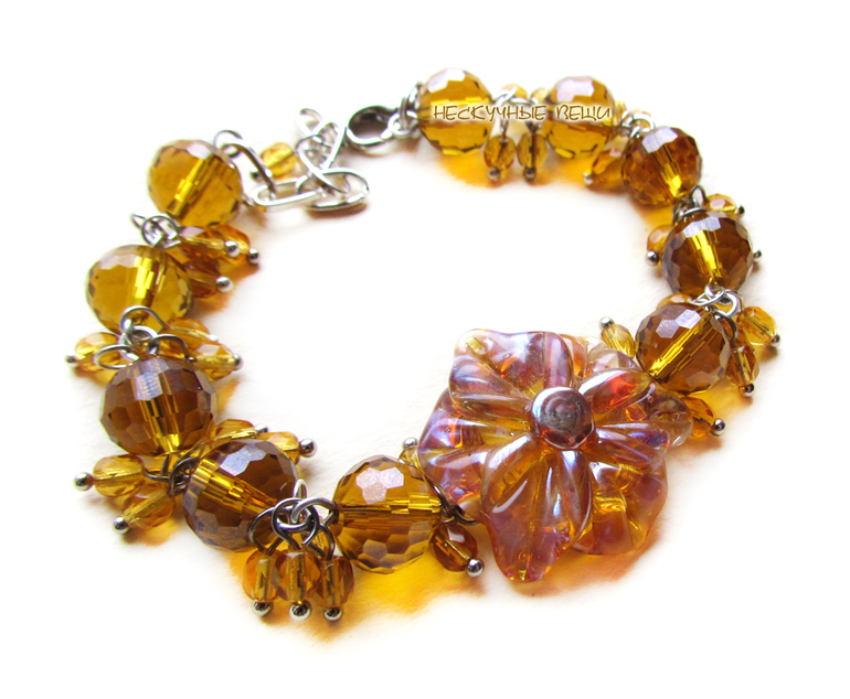 Цветочный браслет №20