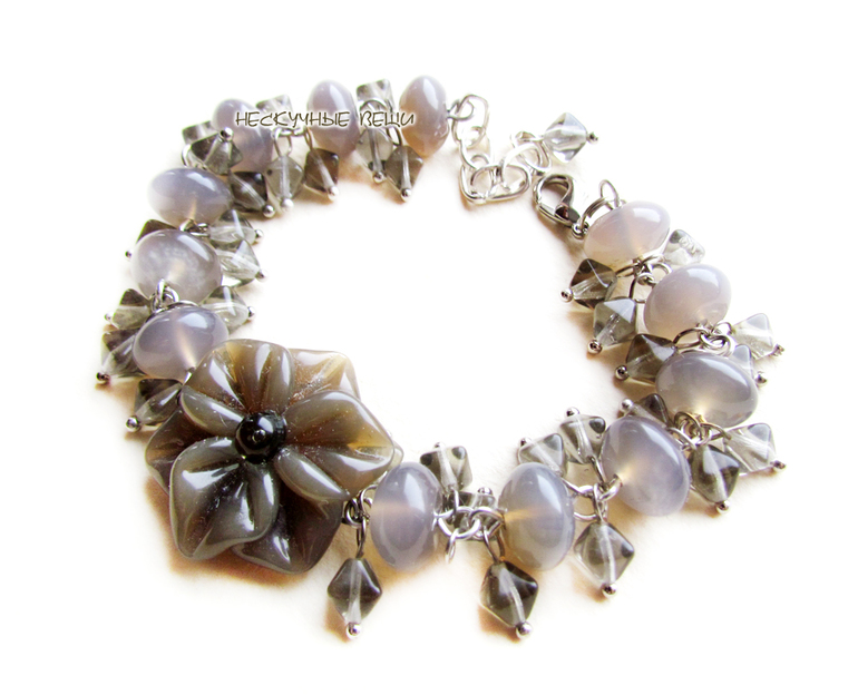 Цветочный браслет №11