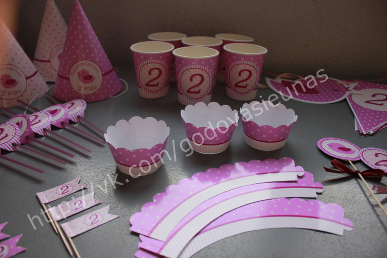 Набор "Polka dots and Birdie" на 2-х летие Кристины!