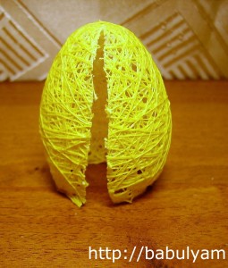 Забавные цыплята из ниток