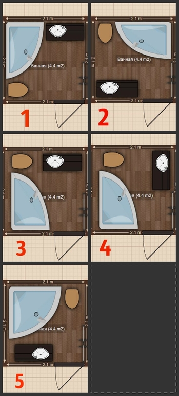 Расстановка в ванной. Как лучше?