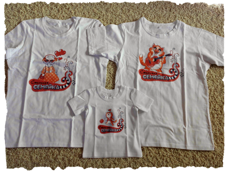 Новье! Дизайнерские футболки на стильную семью))