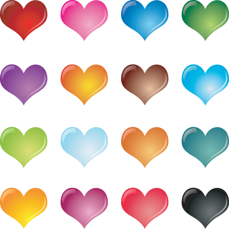 Сердце разными цветами. Сердечки разных цветов. Разноцветное сердце. Цветные сердечки. Разные сердечки.