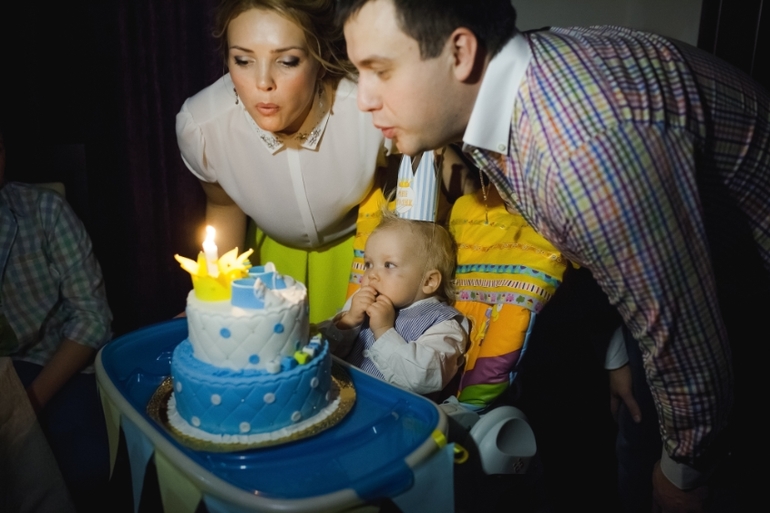 Первый день рождения Тимофея!