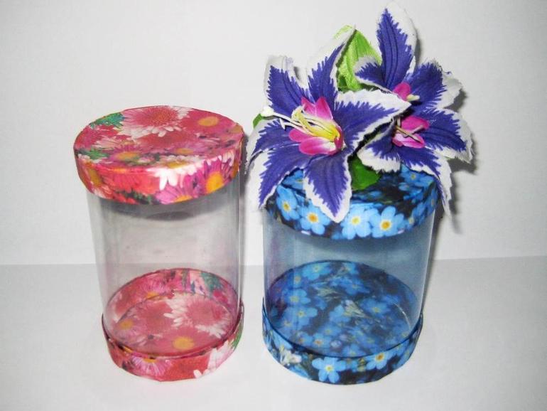 Коробочки из пластиковых бутылок. Мастер-класс