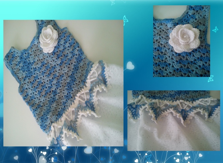 Учусь вязать или платице для доченьки)))