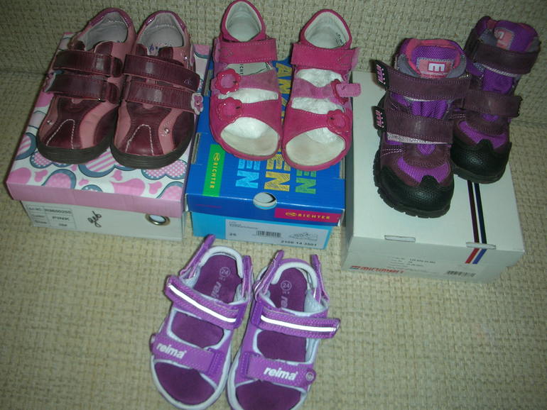 Обувь новая и б.у., размеры 24, 25, 26