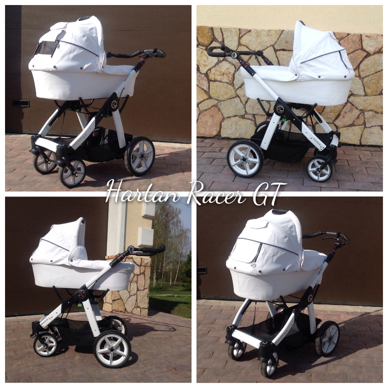 Hartan Racer GT белая экокожа 2 в 1