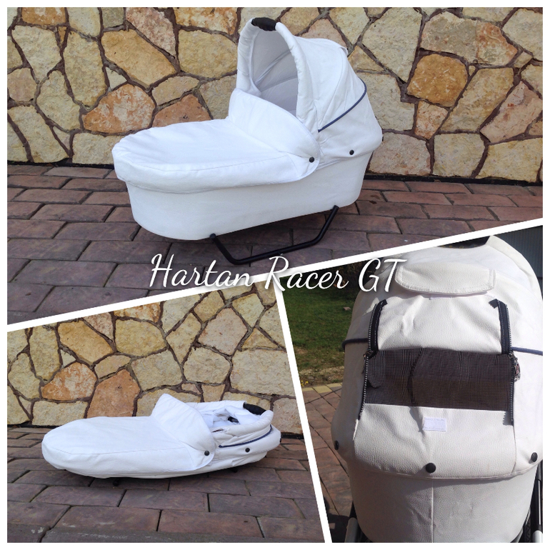 Hartan Racer GT белая экокожа 2 в 1