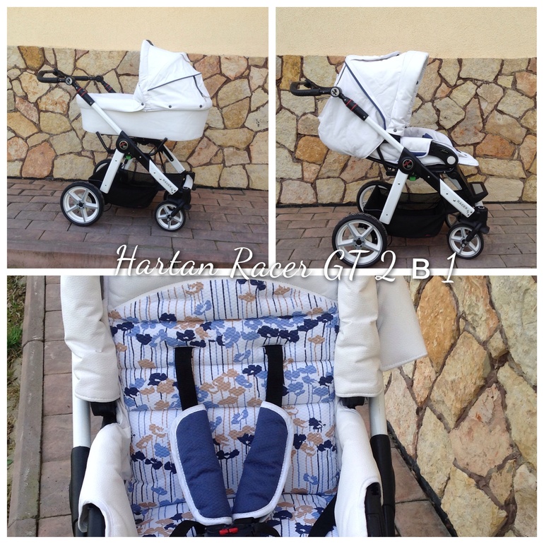 Hartan Racer GT белая экокожа 2 в 1