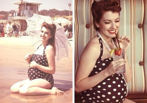 Идеи для фотосессии беременных, часть первая PIN UP мамочки