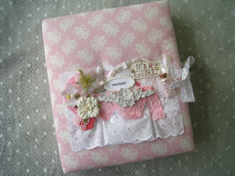 Очень нежный альбом в стиле Тильда для малышки Машеньки!
