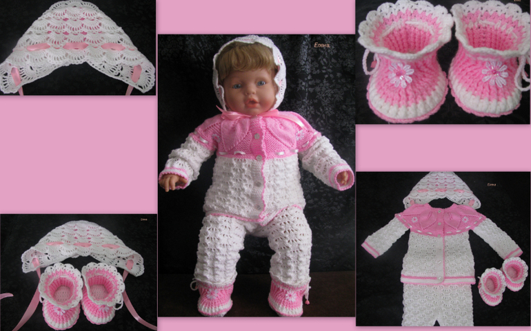 Свяжу на заказ детские костюмы и комбинезоны.