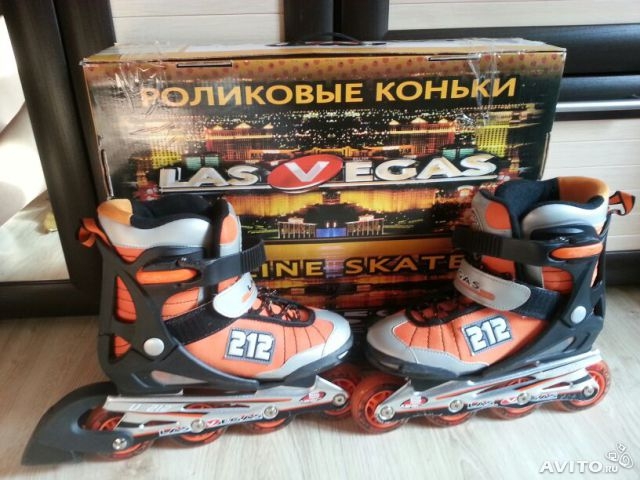 Роликовые раздвижные коньки 32-35 р.