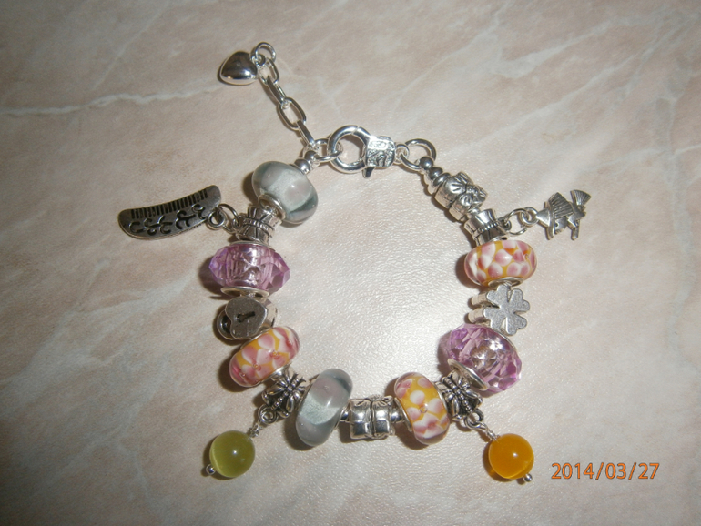 Браслеты в стиле PANDORA для маленьких принцесс.