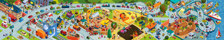 Сканы виммельбухов для скачивания.