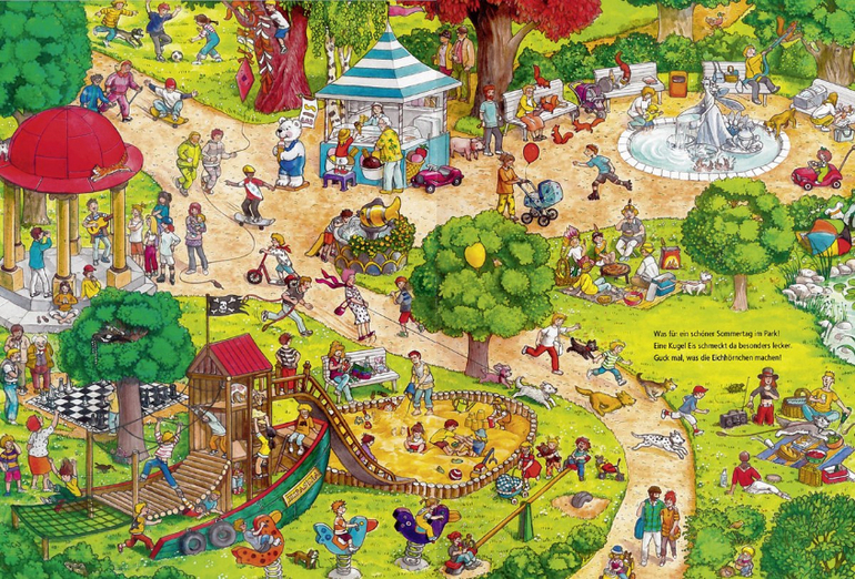 Сканы виммельбухов для скачивания.