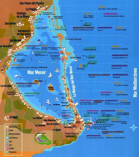 Лушее место для отдыха с малышами - Испания, маленькое море.