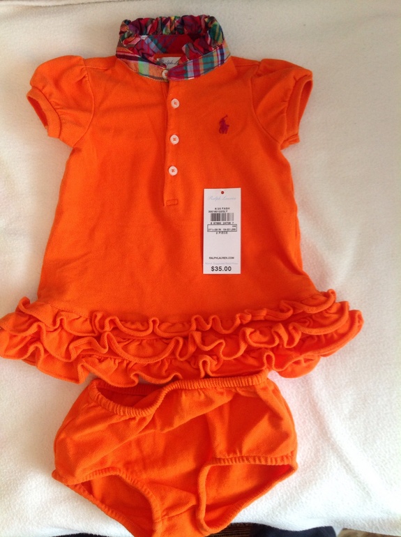 Пристрою Платье Ralf Lauren и костюм Juicy Couture 6-9 мес б/у