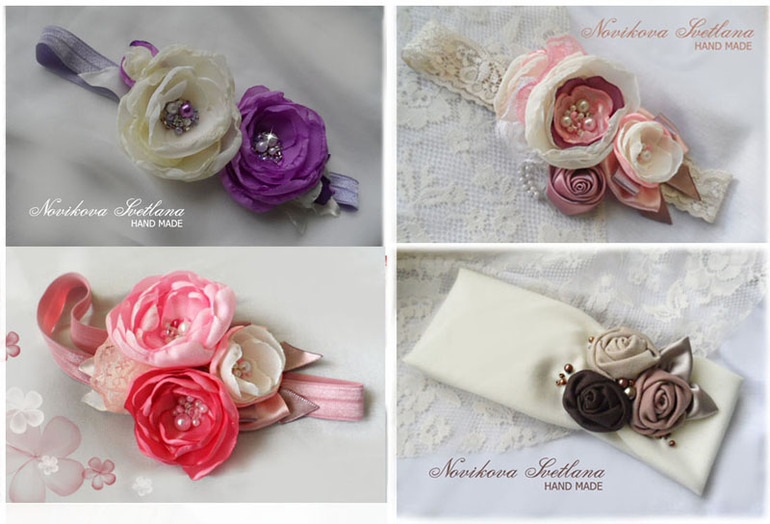 Эксклюзивные аксессуары для волос: ПОВЯЗКИ на голову, ШАПОЧКИ, ЗАКОЛКИ, БРОШИ для Маленьких Модниц.