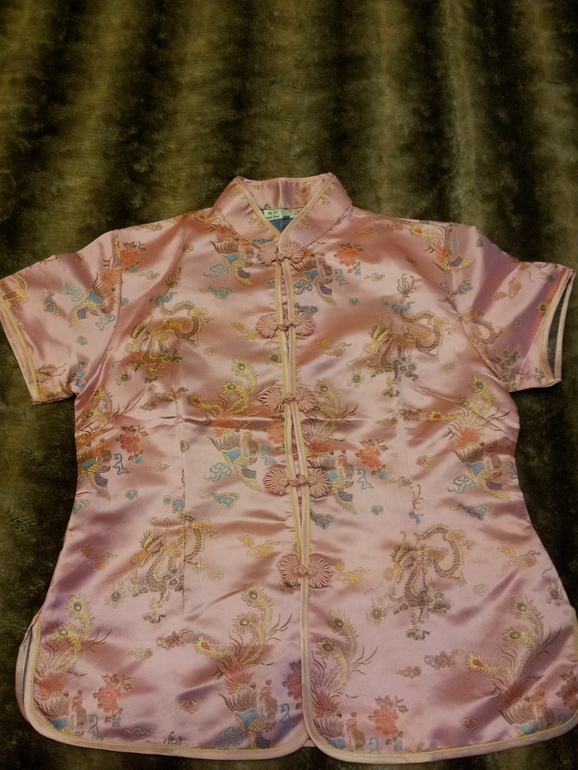 кофта в китайском стиле. приблизит. 48р