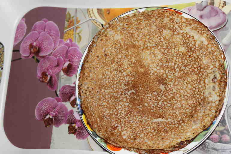 Тонкие кружевные блинчики))))